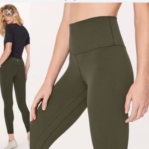 Lululemon Align full length olive green